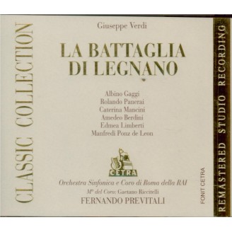 VERDI - Previtali - La battaglia di Legnano, opéra en quatre actes..